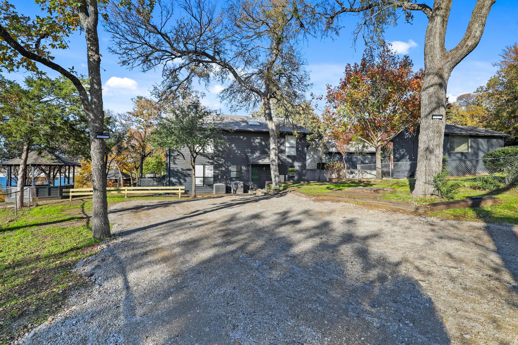 Back exterior and yard